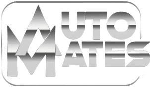 A green background with the word auto plated in silver letters.